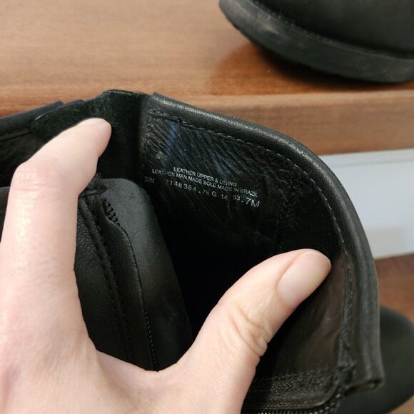 Tory Burch women's black leather boots in size 7 - Picture 11 of 12